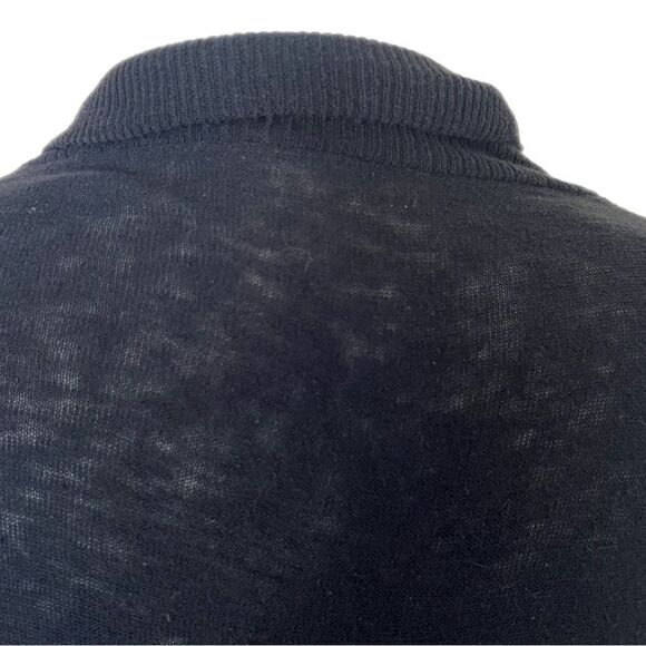 Free People Black Cardigan Sweater. Button Up, Gathered Back. Sz S. Good Cond! - Picture 8 of 15